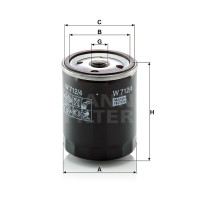 Фильтр масляный MANN-FILTER W 712/4